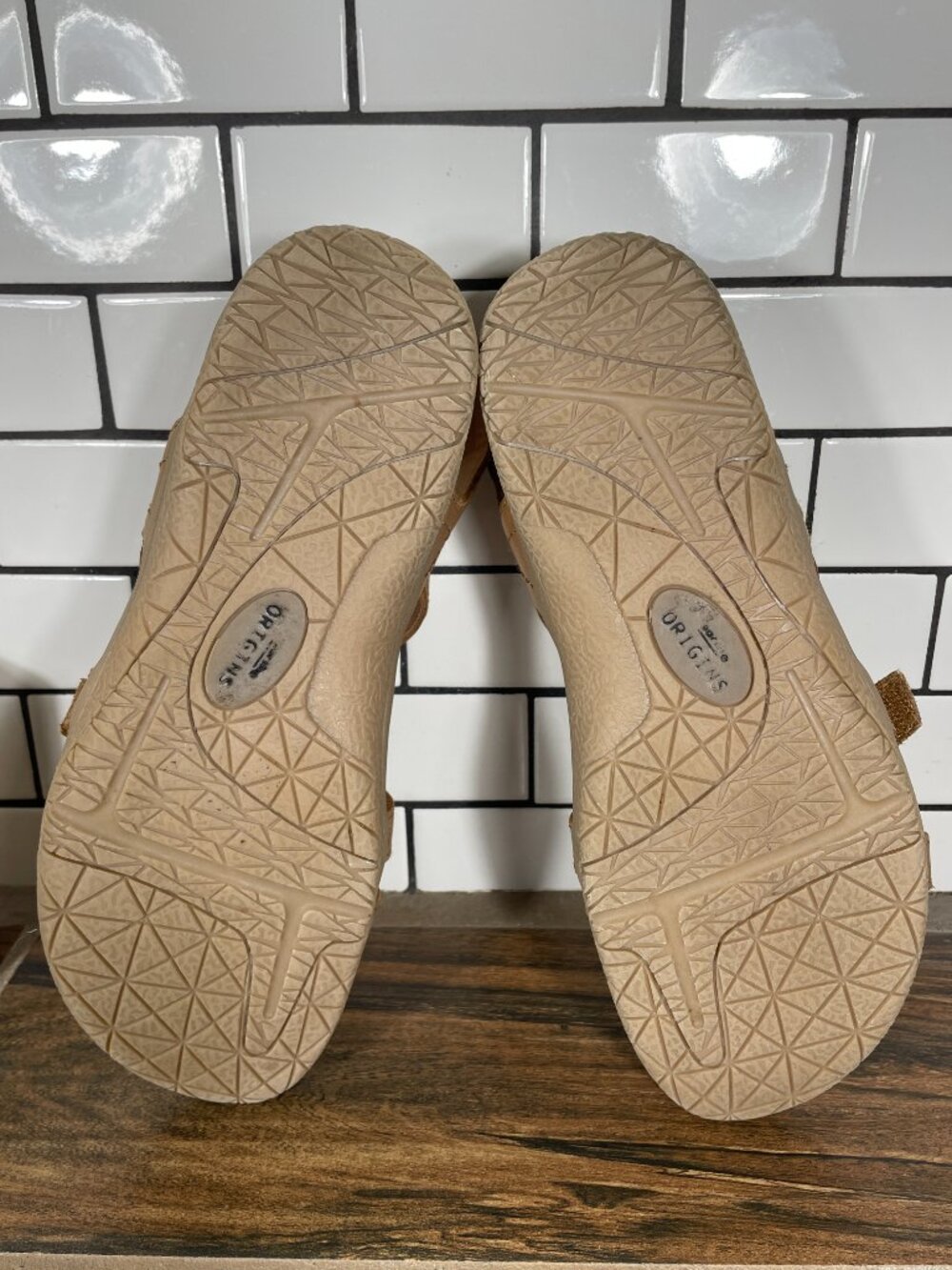 Earth Origins Serenta Shoes Womens 10 Wide Medium Brown Leather Strappy Sandal - Picture 7 of 12